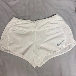 White Nike Dri Fit Small Shorts